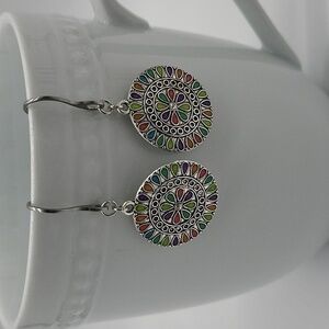 1806- Handmade Colorfull Boho Earrings NWT